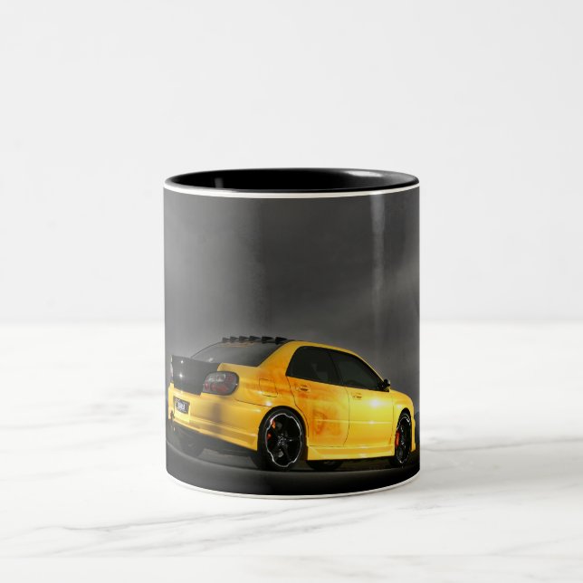 Kaffee-Tasse WRX WTI Subaru - Cholo Zweifarbige Tasse (Mittel)