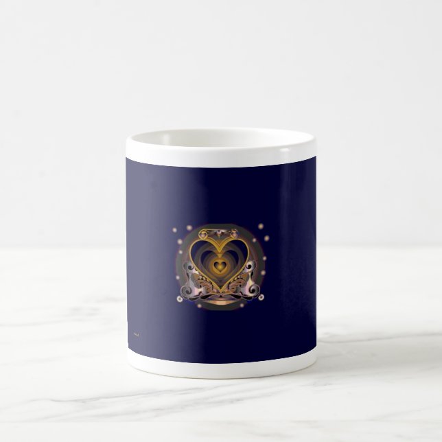 Kaffee-Tassen-Herz 10 Tasse (Mittel)