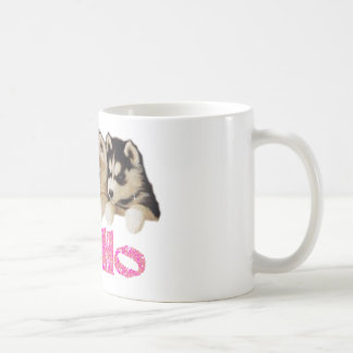 KAFFEE-TASSEN-SIBIRISCHER SCHLITTENHUND-WELPEN TASSE