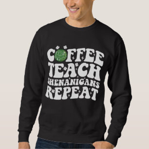 Kaffee Teach Shenanigans Wiederholen Disco Ball Le Sweatshirt