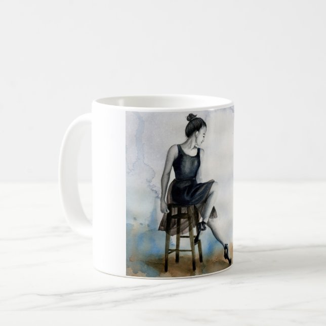Kaffee Tee Hot Cocoa Tänzer Ballerina Tasse (Vorderseite Links)