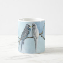 Kaffee Tee Hot Cocoa Tasse Parakeets Budgie Bird C