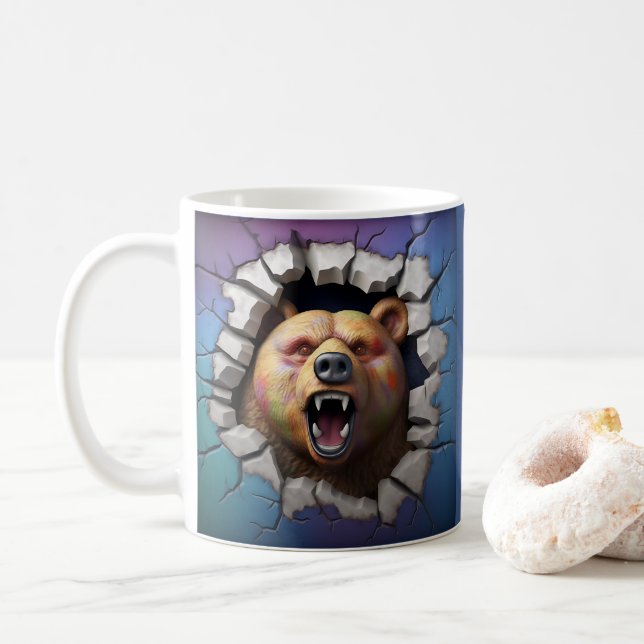 Kaffee, Tee, Kakao-Tasse im Grill Kaffeetasse (Mit Donut)
