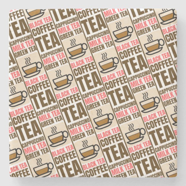 KAFFEE-TEE-MUSTER, Untersetzer (Vorderseite)