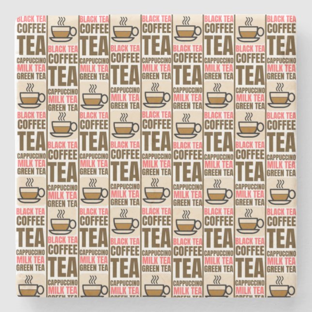 KAFFEE-TEE-MUSTER, Untersetzer (Vorderseite)