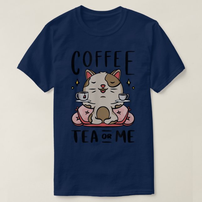 Kaffee-Tee oder ich morgens T-Shirt (Design vorne)