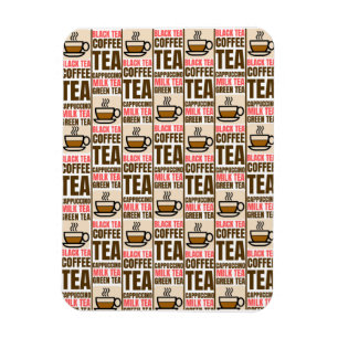 KAFFEE TEE-PATTER, Flexibles Foto Magnet