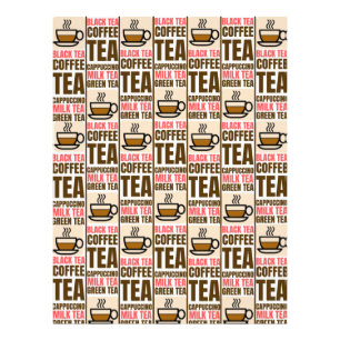 KAFFEE TEE-PATTER, Postkarte Fotodruck