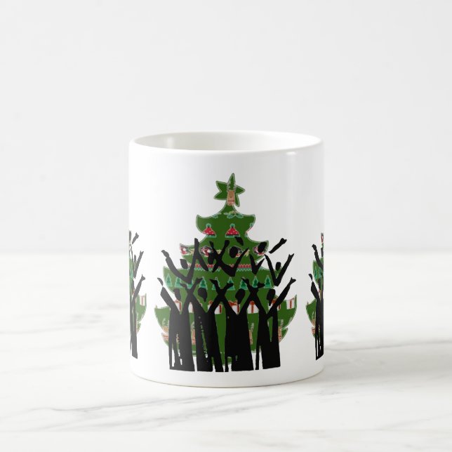 Kaffee Tee Tasse Weihnachts Carol Sänger Evangeliu (Mittel)