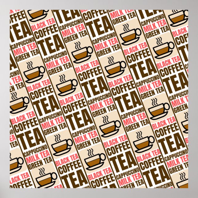 KAFFEE-TELEmuster Poster (Vorne)