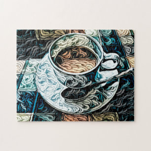 Kaffee Thema künstlerische Stillleben Malerei Puzzle