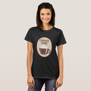 Kaffee Time Black T-Shirt