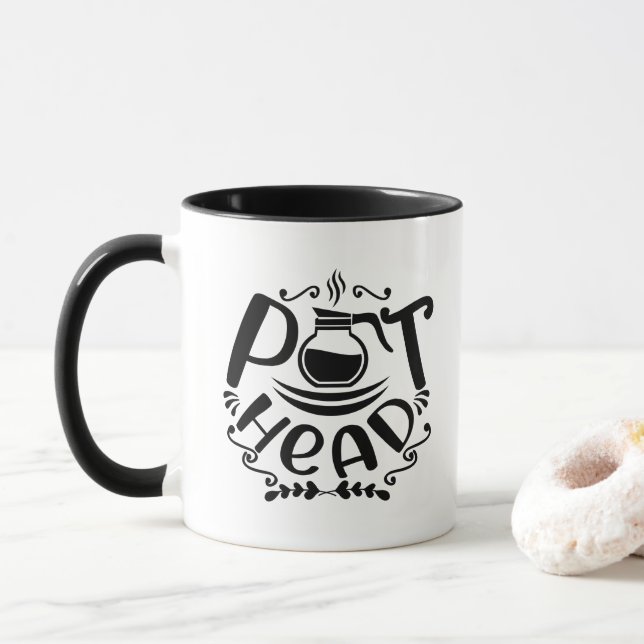 Kaffee-Topf-Tasse Tasse (Mit Donut)