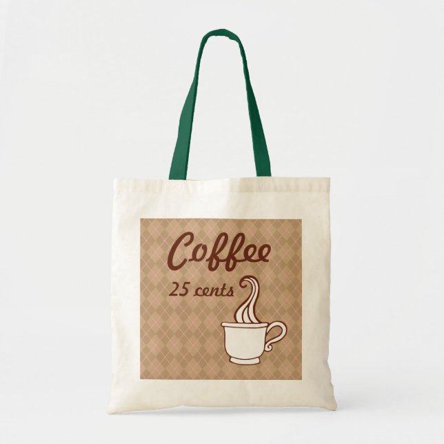Kaffee Tote Beutel Geschenk Tragetasche (Vorne)