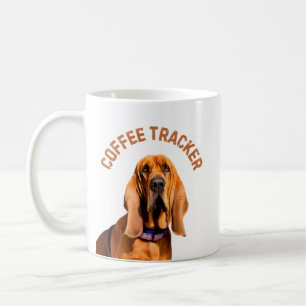 Kaffee-Tracker Hund Kaffeetasse
