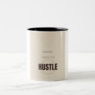 Kaffee Treibt Den Antrieb Motivierender Kaffeelieb Zweifarbige Tasse