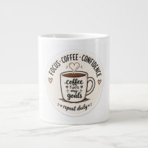 Kaffee treibt meine Ziele an Süßes Kaffeetassendes