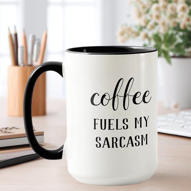 Kaffee treibt meinen Sarcasm Tasse (Funny Coffee Fuels my Sarcasm mug)