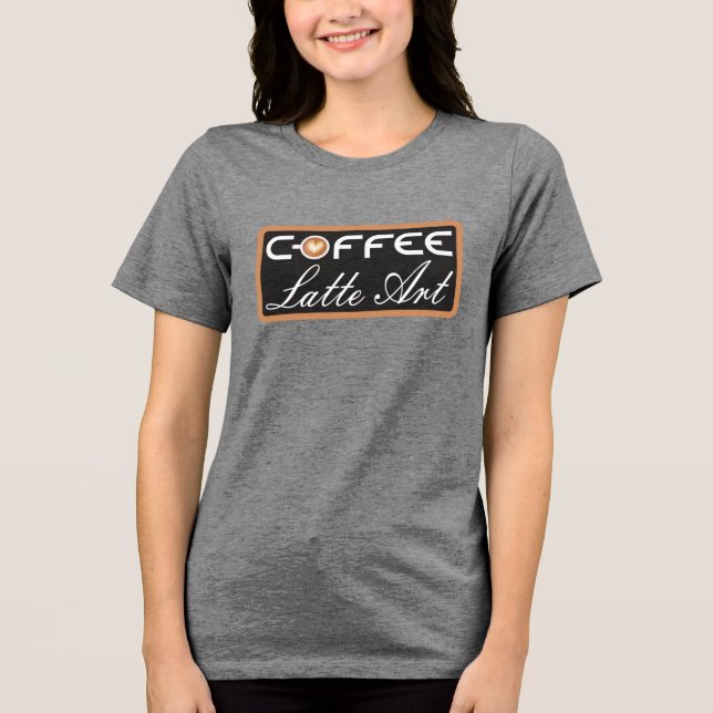 Kaffee Tri-Blend Shirt (Vorderseite)