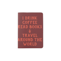 Kaffee trinken, Bücher lesen und mit dem Pass reis