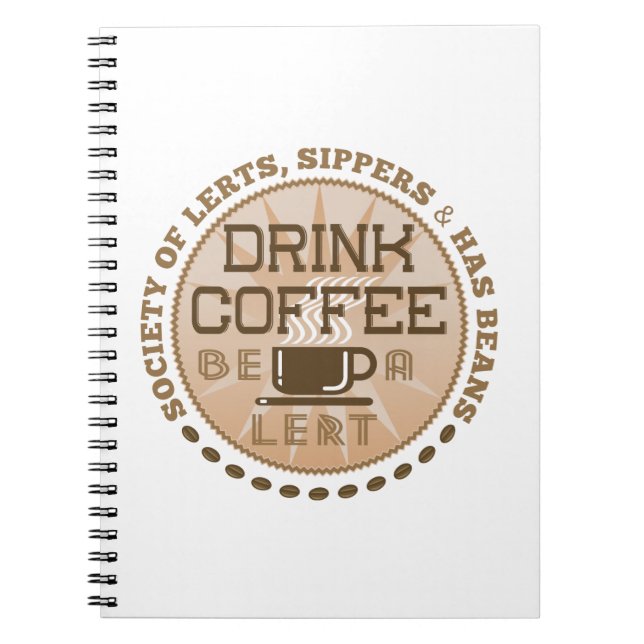 Kaffee trinken - Lest sein Notizblock (Vorderseite)
