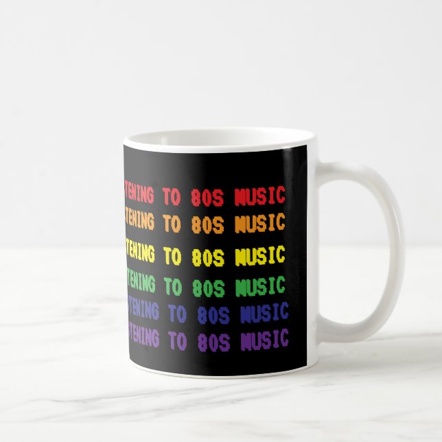 Kaffee trinken und 80er-Musik hören Kaffeetasse (Rechts)