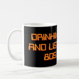 Kaffee trinken und 80er-Musik hören Kaffeetasse