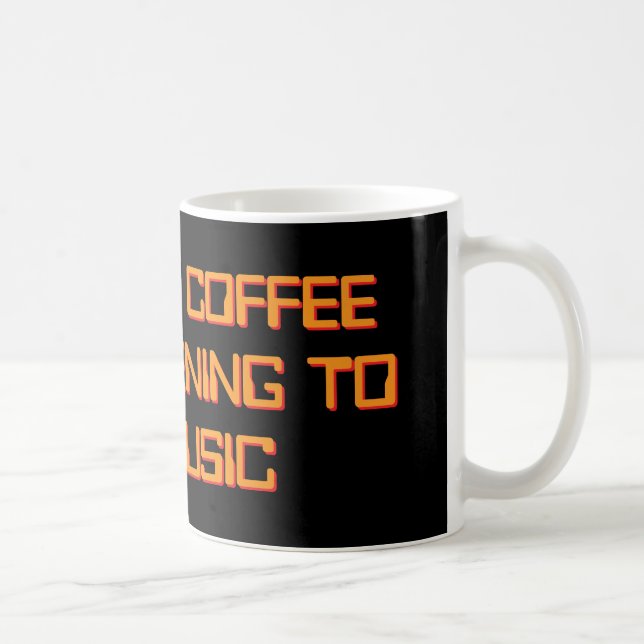 Kaffee trinken und 80er-Musik hören Kaffeetasse (Rechts)