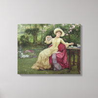 Kaffee trinken und im Garten lesen (w/c