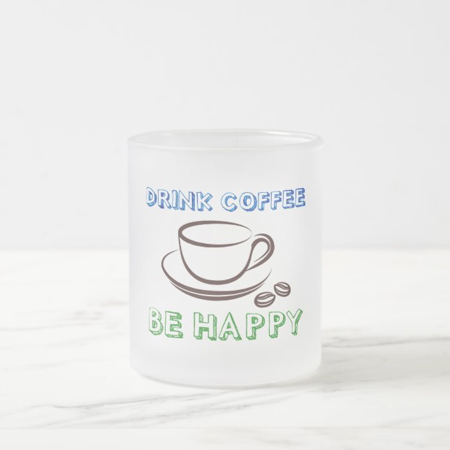 Kaffee trinken, viel Glück - Tasse (Mittel)