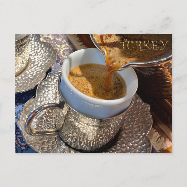 Kaffee, Türkischer Kaffee Postkarte (Vorderseite)