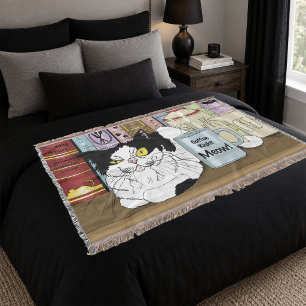Kaffee Tuxedo Cat Funny Decke
