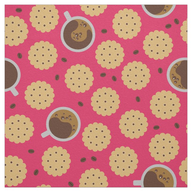 Kaffee u. Plätzchen Stoff (Muster)