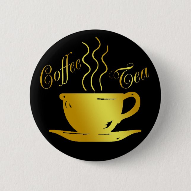 KAFFEE U. TEE BUTTON (Vorderseite)