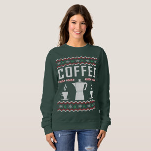 Kaffee Uggi Weihnachtskraut Sweatshirt