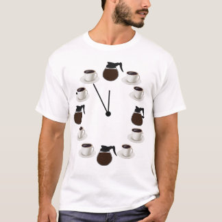 Kaffee-Uhr T-Shirt