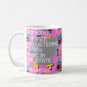 Kaffee und '80er-Musik in Arkansas Kaffeetasse