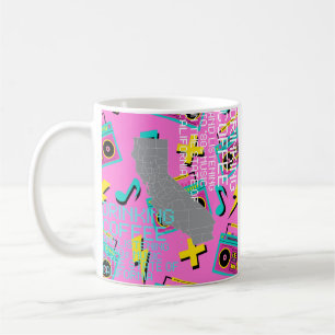 Kaffee und '80er-Musik in Kalifornien Kaffeetasse