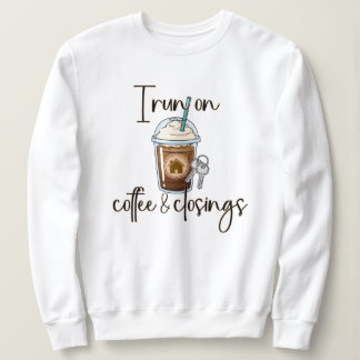 Kaffee und Abschlüsse, Geschenk für Immobilienmakl Sweatshirt