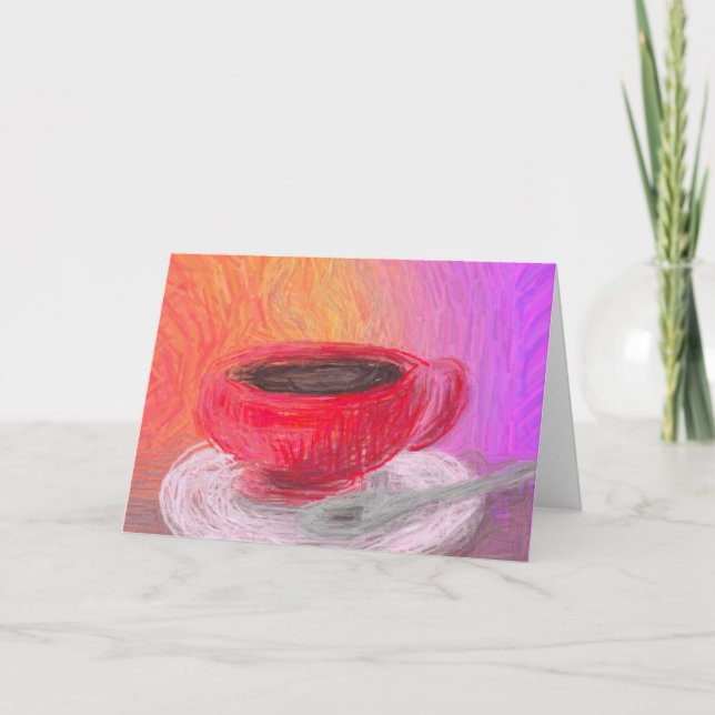 Kaffee und Alkohol Karte (Vorderseite)