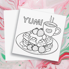 Kaffee und Bagel | Farbe