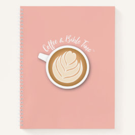 Kaffee- und Bibelzeit (Logo) Journal Pink Notizbuch