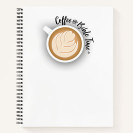 Kaffee- und Bibelzeitschrift (Logo) Notizbuch