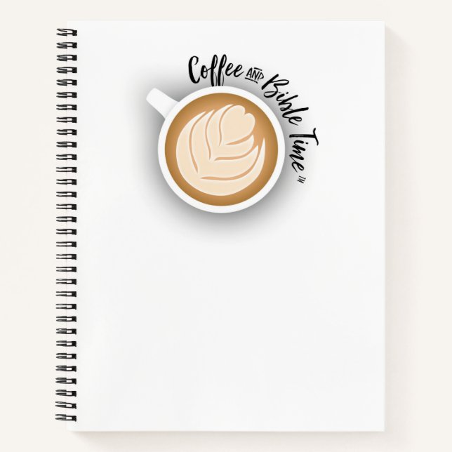 Kaffee- und Bibelzeitschrift (Logo) Notizbuch (Vorderseite)