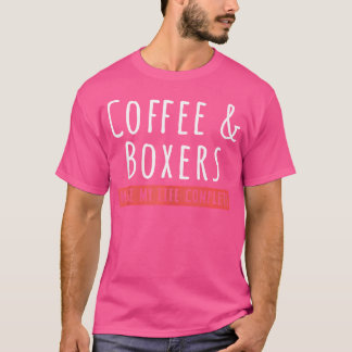 Kaffee und Boxer Tshirt Kaffeeliebhaber Hund Lover