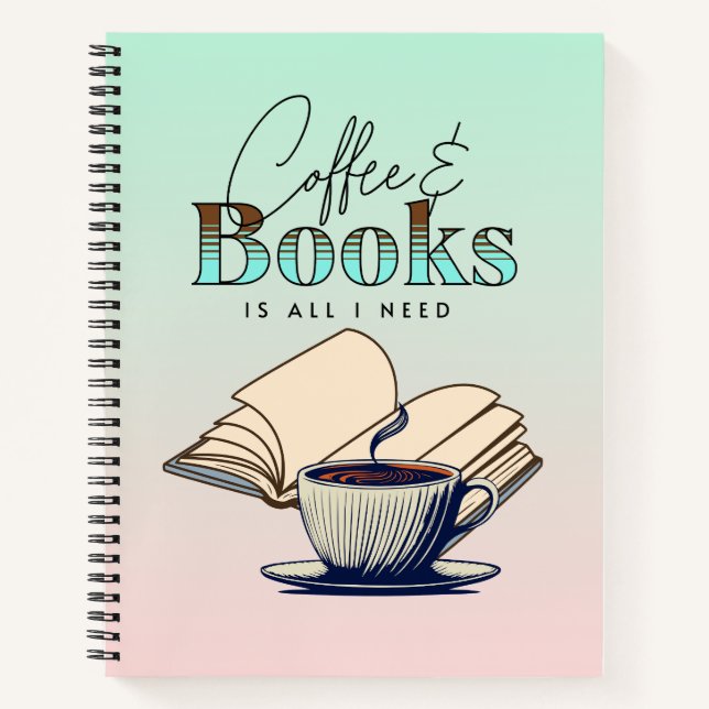 Kaffee und Bücher ist alles, was ich für Typografi (Vorderseite)