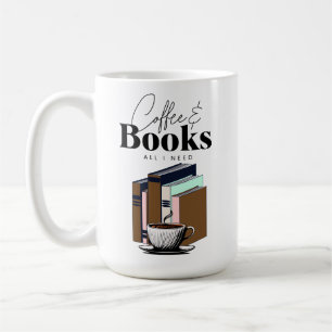Kaffee und Bücher ist alles, was ich Vintag brauch Kaffeetasse