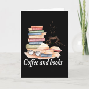 Kaffee und Bücher Karte