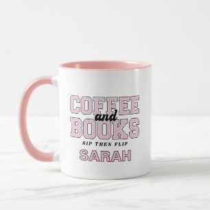 Kaffee und Bücher - Trinke und blättere - Buchwurm Tasse
