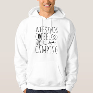 Kaffee und Camping wochentags Hoodie